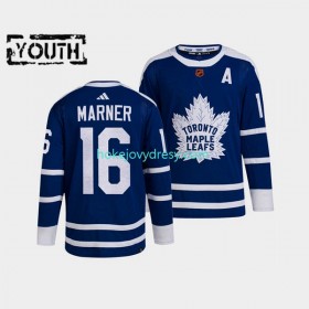 Dětské Hokejový Dres Toronto Maple Leafs Mitch Marner 16 Adidas 2022 Reverse Retro Modrý Authentic